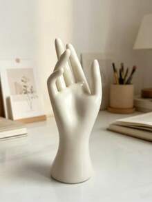 1pc Creative Exquisite Mannequin Hand Jewelry Display Stand, Multiple Styles Available, Hand Model Prop Creative OK Gesture Ring Holder Bracelet Display Rack Fake Hand Jewelry Photography Prop, Perfect For Vanity, Bedroom Desk, Store Counter, Used For Rings, Bracelets, Watches Storage And Decorative Display - 1PC - View 12