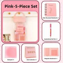 Morandi Stationery Set, Fresh Style Learning Supplies, Reward Gift, Student Prize, Souvenir Gift Set - Multicolor - View 6