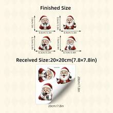 1pc Cute Santa Claus Car Sticker, Removable Vinyl Self-Adhesive Rear Window Decal, Easy To Apply & Car Glass Decoration & Halloween Christmas Sticker & Perfect Gift & Funny Christmas Car Sticker, Holiday Car Decor, Holiday Vehicle Sticker, Seasonal Window Art, High Quality Sticker, Durable Vinyl Material, Holiday Car Decor, Holiday Shopper, Christmas Decorator - Random - View 3