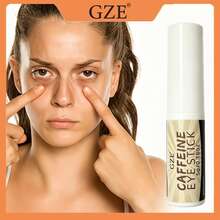 GZE Barra de Cafeína para Ojos 5g/0.18oz, Crema de Cafeína Rotativa para Ojos, Atenúa Ojeras, Reduce Hinchazón, Suaviza Líneas Finas, Revitaliza la Piel Cansada y Opaca Debajo de los Ojos - 5g - Ver 1