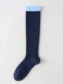 1/4/5 Pasang Kaos Kaki Kompresi Wanita, Kaos Kaki Betis untuk Olahraga Yoga Kebugaran, Kaos Kaki Panjang untuk Bersepeda, Lari, Lompat Tali, dan Pelangsing Kaki - MultiWarna - View 22