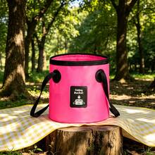 20L Collapsible Water Bucket With Carry Handle, Portable Folding Camping Bucket For Fishing, Car Washing, Hiking, Picnic And Emergency Water Storage - Multicolor - View 7