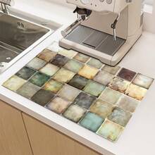 1pc Colorful Plaid Print Pattern, 2D Printed Flat Stove Mat, Rubber Non-Slip Heat-Resistant Stove Cover Pad, Suitable For Induction Cooktop, Glass Stove, Multi-Functional Anti-Scratch Mat, Perfect Choice For Oven, Washing Machine, Dryer, Kitchen Decor - Multicolor - View 13
