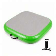 Inflatable Air Barrel Tumbling Mat Gymnastics Training Equipment With Pump For Home Use - Green - View 4