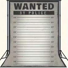 Police Lineup Height Chart Suspect Photography Background Police Theme Suspect Mystery Party Decoration Background Portrait Photography Background Vinyl - 1 - View 5