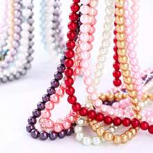 QIAO 6mm Pearls For Jewelry Making, Suitable For Bracelet-Making Kits; Small, Pre-Drilled Pearls For Filling, Suitable For DIY Necklaces And Earrings - 6mm Glass Pearl - View 6