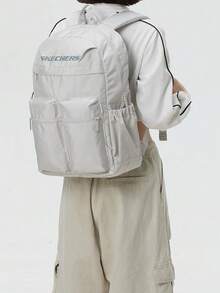 Skechers Unisex Lightweight Outdoor Backpack, 2026 Autumn New Student Commuter Laptop Backpack, Large Capacity L325U089-00MV - White - View 4