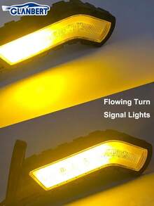 GLANBERT 2pcs Truck Waist Lights LED Flowing 3-Color Trailer Lights 12V/24V Flowing Light T-Shaped Water Ripple Waist Light LED Light Arm Guide Waist Light Engineering Vehicle Truck Double-Sided Side Lights - Truck Side Marker Lights - View 8