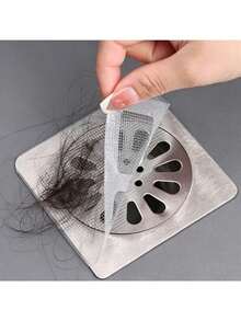 50pcs Premium Disposable Drain Filter Mesh, Effectively Prevent Hair Clogging And Insect Entry, Suitable For Toilet, Bathroom Sink And Floor Drain, Durable, Easy Installation, Quick Maintenance Of Drainage System - A - View 6