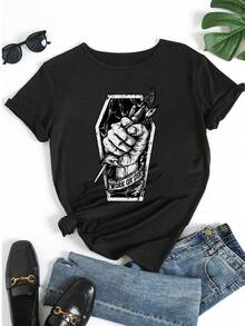 Women T-Shirts - 黑色 - 查看 5