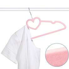 20pcs Heart-Shaped Hangers, Cute Style, With 360° Rotating Hook, Durable, Adult Hangers, Suitable For Jackets, Pants, Shirts, Suits, Closet Decoration - White - View 2