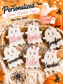 F-halloween Letter Ghost Hanging Decoration