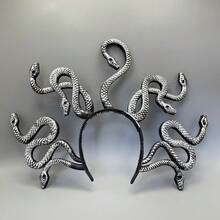 1pc Halloween Scary Medusa Snake Headband Cosplay Costume Prop Horror Thriller Hair Accessory - View 7