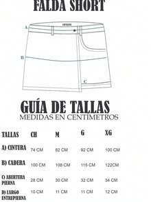 Falda Short Skort Mini envolvente, Shorts cortos vaqueros envolvente casuales de tela rígida NO STRETCH con envolvente, versátiles para el verano - Café integral - Ver 4