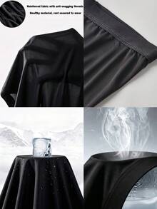 paquete de 6 bóxers informales de unicolor transpirables para hombres - Multicolor - Ver 3