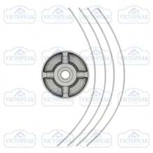 1 buah Kepala Pemangkas Rumput Cakram Bulat Kecil Paduan Aluminium Kokoh Anti Jatuh Diameter 81mm Lubang Dalam 25.4mm Pengisian Cepat Aksesori Mesin Pemotong Rumput Universal untuk Kebun, Pertanian, dan Penyiangan - Kepala pemotong rumput (cakram aluminium kecil) - View 10