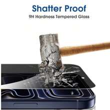 Yezodawee 3片裝強化玻璃防窺螢幕保護貼，相容 iPhone 17 Pro Max/17 Pro/17/Air/16 Pro Max/16/16 Pro/16 Plus/14 Pro Max，9H+ 耐刮損、觸控靈敏，可搭配手機殼使用，附清潔套件，頂級 9H+ - 黑色 - 查看 7