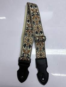 加厚加長可調節刺繡吉他背帶，防滑肩墊，時尚彩色吉他背帶附撥片夾，可水洗布料材質，適用於貝斯、民謠吉他、電吉他，吉他愛好者與音樂家的理想禮物 - 彩色 - 查看 13