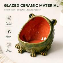 UPPVU  Creative Cartoon Frog Entryway Key Holder, Desktop Candy & Snack Storage Jar, Healing Home Decor - A - View 6