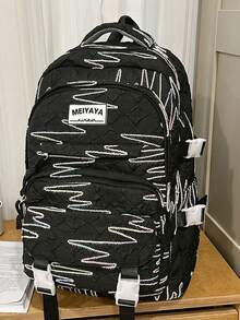 Dedoo Large Capacity School Bookbag, College University Campus Backpack,Multi‑Pocket Buckle, Sweet Aesthetic Backpack For Teen Girls Back To School - Multicolor - View 8