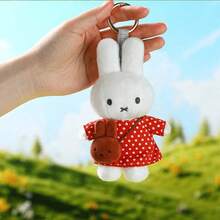 Miffy Plush Keychain Rabbit Pendant Cute Miffy Rabbit Plush Doll Key Ring Birthday Gift - Multicolor - View 4