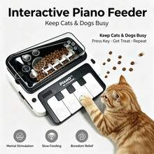 Pet Piano Treat Launcher, Suitable For Dogs And Cats, Indoor And Outdoor Universal Music Toy, With Melody And Bouncing Sound Effects, Christmas Pet Gift - Multicolor - View 2