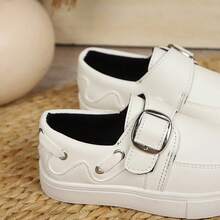 Thick Sole Slip-On Casual Loafers - White - View 6