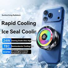 Adsorption Phone Cooler K58 PRO 24W High Power Semiconductor Phone Cooler, With Magnetic Clip, Powerful Cooling, AI Intelligent Temperature Control, RGB Lighting, Suitable For Mobile Gaming - Multicolor - View 8