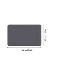 Solid Color Kitchen Drain Mat, Super Absorbent, Dish Drying Mat, Non-Slip Quick-Dry Mat, Faucet Mat, Non-Slip Kitchen Mat, Suitable For Sink Edge, Natural And Hygienic, Fits Warm Autumn/Winter Style And Christmas Decor - Dark Grey - View 18