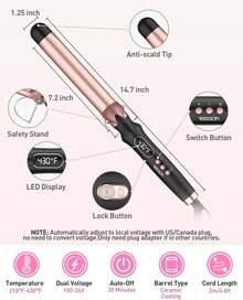 Curling Tongs & Curling Wands - US A Type Plug(110-127V) - View 5