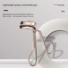 1pc Frameless One-Clip Eyelash Curler, Portable Natural Shaping Wide-Angle Partial Eyelash Curler - Multicolor - View 2