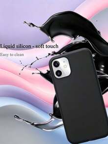 Liquid Silicone Case Compatible With IPhone 18 Pro Max 17 16 15 14 13 12 11 Pro Max 16 15 Plus 13 Mini 12 Mini XR XS Max Air Se2 Se3 8 7 6 6s Plus, Black | [Drop Protection] [Scratch Resistant,Shockproof ] [Silky And Soft Touch] - Black - View 3