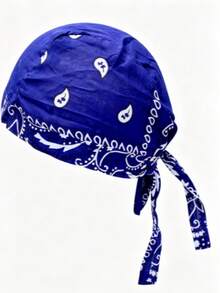 1pc/2pcs European & American Outdoor Cycling Pirate Hat Pure Cotton Printed Single Waistband Multi-Color Bandana Cap Street Dance Hip Hop - Elastic Pirate Hat - View 15