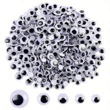 60-750pcs 4mm-18mm Googly Eyes Sticker Self Adhesive Set For Scrapbooking And Crafts, Mixed Sizes And Colors Plastic Sticker Eyes For Photography Scenes And Still Life Styling, Professional Design, Props, Art Projects And Creative Decorations - A - View 8