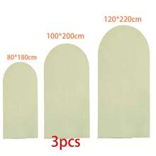 Sage Green Arch Backdrop, 5ft, 6ft, 6.6ft, 7.2ft, 7.87ft Wedding Arch Cover 2-Piece Spandex Fabric Arch Backdrop Dome Arch Backdrop Fabric Suitable For Birthday Party Wedding Arch Frame Decoration (Arch Frame Not Included, Fabric Backdrop Only) - Sage Green - View 14