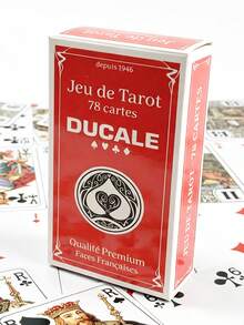 1 Kotak Tarot Prancis, 78 Kartu, Set Kartu Klasik, Cocok untuk Malam Permainan Keluarga, Permainan Papan Pesta, Buatan Prancis - MultiWarna - View 7