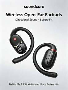 Soundcore V30i Open-Ear Wireless Earbuds, Lightweight & Comfortable Design, Ergonomic Ear-Hook Fit, Powerful Bass, 36-Hour Long Battery Life, Bluetooth 5.3, App Control, HD Call Headset - View 3