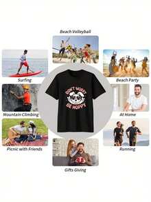 Men T-Shirts - Black - View 5