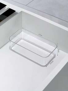 18/11/8/7/6/4/1pc Transparent Drawer Storage Box, Suitable For Cosmetics, Lipstick, Perfume, Makeup Brushes, Eyeshadow, Skincare, Kitchen Utensils, Snacks, Stationery, Storage, Desktop Accessories - Clear - View 8