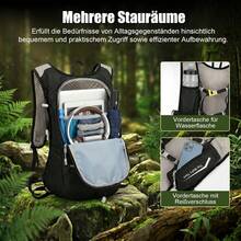 Running Vest With 500ML Soft Flask For Women Men,Camel Hydration Backpack, Water Backpack, Running Hydration Vest Backpack, Running Backpack, Phone Holder, Water Bottle Holder,Trail Running Backpack For Marathon, Hiking, Cycling - Black + 500ML Water Bottle - View 3
