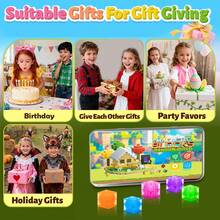 50/75/100pcs Magnetic Building Blocks, Multi-Color Stackable Party Toys, Vibrant Colors Sensory Learning, Portable Travel Toys, Random Colors - Multicolor - View 5