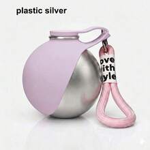 Dog Water Bottle - Plastic Pet Portable Water Bottle (With Drinking Bowl), Leak-Proof Design, Suitable For Walking And Hiking, Plastic Silver Pet Water Bottle - Multicolor - View 6