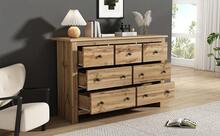 Sideboard With Storage Brown Made Of Wood For Dining Room And Living Room - Brown - View 1
