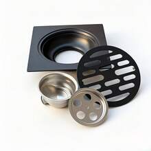 Matte Black Style Complete Set With Drain Core And Independent Packaging Box - Black - View 4
