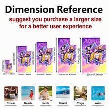 1pc Multi-Style K-POP Anime Girl Group Print Microfiber Beach Towel, Quick-Dry Soft Absorbent, Suitable For Bathroom, Beach, Pool, Gym - Multicolor - View 4