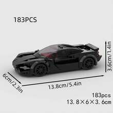 White/Red/Black MOC Supercar Racing Classic Building Block Car Model Toy Set, Educational Creative Toy For Children, DIY Car Model Kit For Adults, City Tech Champion Cup Series, Suitable As Birthday, Halloween, Christmas Gift For Boyfriend, Husband, Children, And For Collection And Home Decoration - Model - View 11