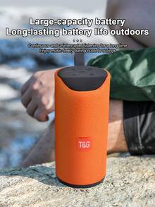 T&G113 Portable Fabric Bluetooth Speaker, Handheld Wireless Waterproof Subwoofer, Supports TF Card Slot, Outdoor Desktop Stereo Player, Suitable For Camping And Travel - View 7
