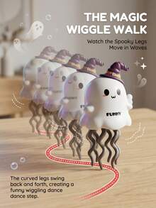 Magic Dancing Ghost Wind-Up Twist Toy, Stress Relief Educational Funny Sliding Toy, Interest Cultivation Prank Fun Parent-Child Interactive Game, Suitable For Boys And Girls 3 Years Old And Above, Halloween Birthday Holiday Gift - Multicolor - View 9