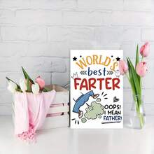 OBOVAY 1 Peça Cartão de Saudação Engraçado para o Dia dos Pais - O Melhor Peidor do Mundo, Presente Perfeito de Filho ou Filha para Aniversário & Ocasiões Especiais, Material de Papel de Alta Qualidade, Adequado para Qualquer Pessoa - Visão 4