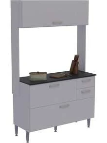 Mobile Storage Islands - Black - View 1